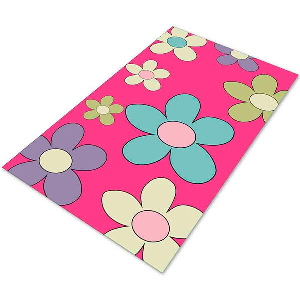 Tapete Infantil Floral-0,60 X 1,20 | Antiderrapante